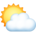 Sun Behind Cloud Emoji Copy Paste ― ⛅ - facebook