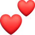 Two Hearts Emoji Copy Paste ― 💕 - facebook