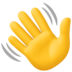 Waving Hand Emoji Copy Paste ― 👋 - facebook