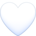 White Heart Emoji Copy Paste ― 🤍 - facebook