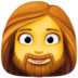 Woman: Beard Emoji Copy Paste ― 🧔‍♀ - facebook