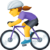 Woman Biking Emoji Copy Paste ― 🚴‍♀ - facebook