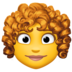 Woman: Curly Hair Emoji Copy Paste ― 👩‍🦱 - facebook