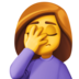 Woman Facepalming Emoji Copy Paste ― 🤦‍♀ - facebook