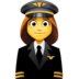 Woman Pilot Emoji Copy Paste ― 👩‍✈ - facebook