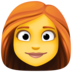 Woman: Red Hair Emoji Copy Paste ― 👩‍🦰 - facebook