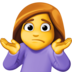 Woman Shrugging Emoji Copy Paste ― 🤷‍♀ - facebook