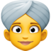 Woman Wearing Turban Emoji Copy Paste ― 👳‍♀ - facebook