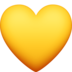 Yellow Heart Emoji Copy Paste ― 💛 - facebook