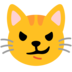 Cat With Wry Smile Emoji Copy Paste ― 😼 - google-android