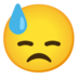 Downcast Face With Sweat Emoji Copy Paste ― 😓 - google-android