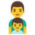 Family: Man, Boy Emoji Copy Paste ― 👨‍👦 - google-android