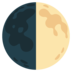 First Quarter Moon Emoji Copy Paste ― 🌓 - google-android