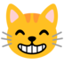 Grinning Cat With Smiling Eyes Emoji Copy Paste ― 😸 - google-android