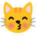 Kissing Cat Emoji Copy Paste ― 😽 - google-android