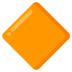 Large Orange Diamond Emoji Copy Paste ― 🔶 - google-android