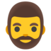 Man: Beard Emoji Copy Paste ― 🧔‍♂ - google-android