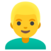 Man: Blond Hair Emoji Copy Paste ― 👱‍♂ - google-android