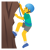 Man Climbing Emoji Copy Paste ― 🧗‍♂ - google-android