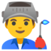 Man Factory Worker Emoji Copy Paste ― 👨‍🏭 - google-android