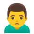 Man Frowning Emoji Copy Paste ― 🙍‍♂ - google-android