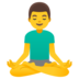 Man In Lotus Position Emoji Copy Paste ― 🧘‍♂ - google-android