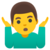 Man Shrugging Emoji Copy Paste ― 🤷‍♂ - google-android