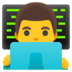 Man Technologist Emoji Copy Paste ― 👨‍💻 - google-android