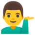 Man Tipping Hand Emoji Copy Paste ― 💁‍♂ - google-android