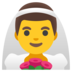 Man With Veil Emoji Copy Paste ― 👰‍♂ - google-android
