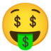 Money-mouth Face Emoji Copy Paste ― 🤑 - google-android