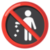 No Littering Emoji Copy Paste ― 🚯 - google-android