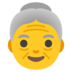 Old Woman Emoji Copy Paste ― 👵 - google-android