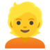 Person: Blond Hair Emoji Copy Paste ― 👱 - google-android