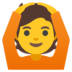 Person Gesturing OK Emoji Copy Paste ― 🙆 - google-android