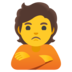 Person Pouting Emoji Copy Paste ― 🙎 - google-android