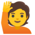 Person Raising Hand Emoji Copy Paste ― 🙋 - google-android