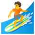 Person Surfing Emoji Copy Paste ― 🏄 - google-android