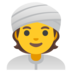 Person Wearing Turban Emoji Copy Paste ― 👳 - google-android