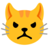 Pouting Cat Emoji Copy Paste ― 😾 - google-android