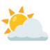 Sun Behind Cloud Emoji Copy Paste ― ⛅ - google-android