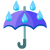 Umbrella With Rain Drops Emoji Copy Paste ― ☔ - google-android