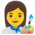 Woman Artist Emoji Copy Paste ― 👩‍🎨 - google-android
