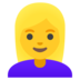 Woman: Blond Hair Emoji Copy Paste ― 👱‍♀ - google-android