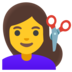 Woman Getting Haircut Emoji Copy Paste ― 💇‍♀ - google-android