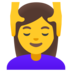 Woman Getting Massage Emoji Copy Paste ― 💆‍♀ - google-android
