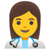 Woman Health Worker Emoji Copy Paste ― 👩‍⚕ - google-android
