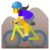 Woman Mountain Biking Emoji Copy Paste ― 🚵‍♀ - google-android