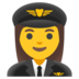 Woman Pilot Emoji Copy Paste ― 👩‍✈ - google-android