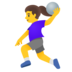 Woman Playing Handball Emoji Copy Paste ― 🤾‍♀ - google-android